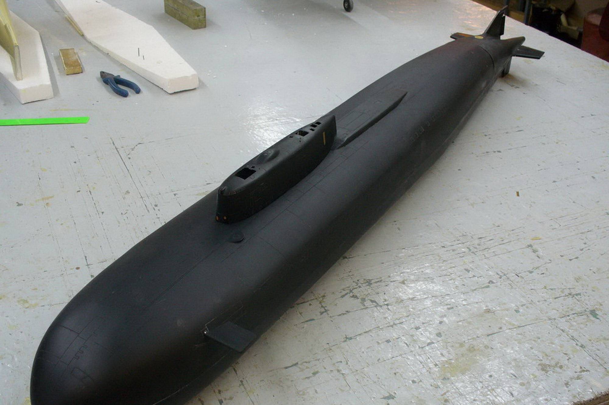 3D Printed Los Angeles RC Submarine LA CLASS DIVING SUBMARINE 1:100 SCALE.....